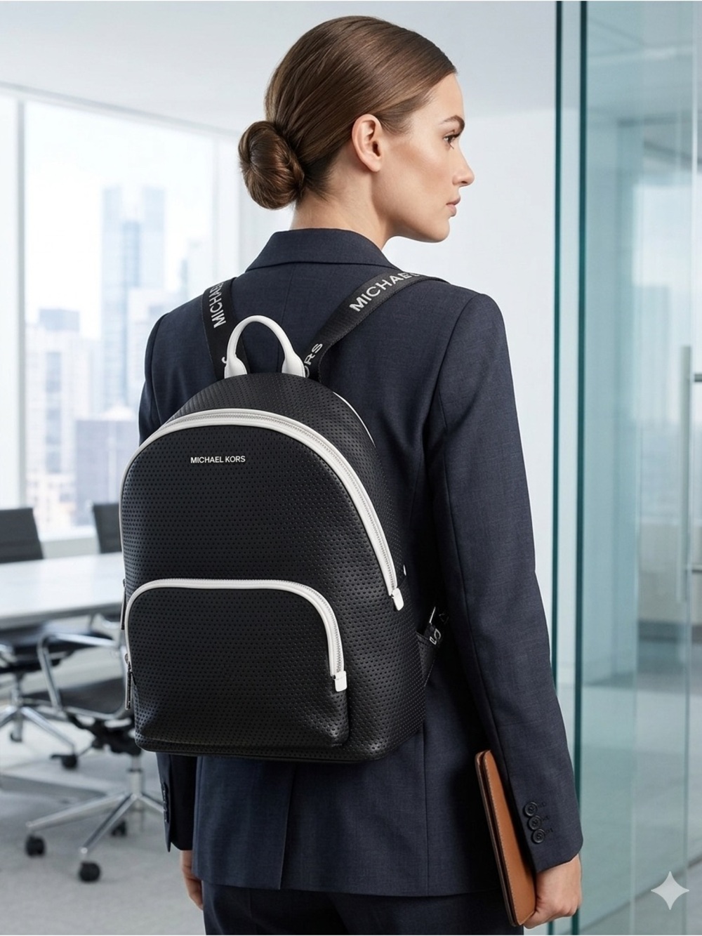 Michael Kors Lacey Medium Leather Backpack